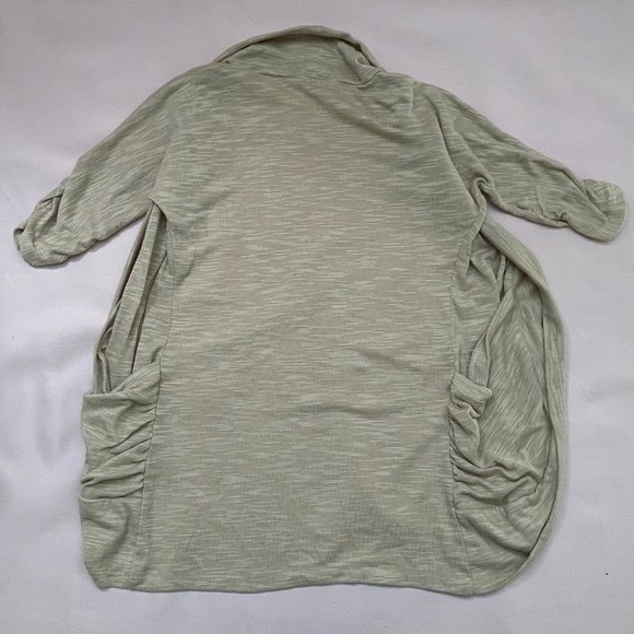 Wet Seal Tan Short Sleeve Cardigan, S - Picture 3 of 4